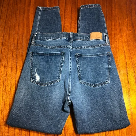 Aero distressed cheeky skinny jeggings - Picture 3 of 11